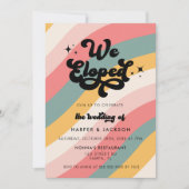 Retro We hebben een foto van kleurrijk huwelijk ge Kaart (Voorkant)