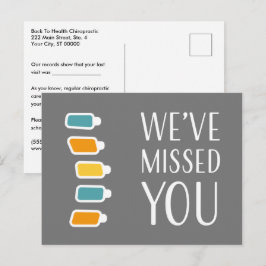 Retro We hebben je Chiropractic Recall gemist Briefkaart