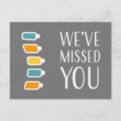 Retro We hebben je Chiropractic Recall gemist Briefkaart (Voorkant)