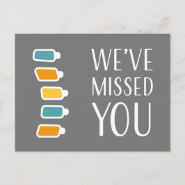 Retro We hebben je Chiropractic Recall gemist Briefkaart
