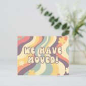 Retro We hebben nieuwe Home Moving Aankondiging ve Briefkaart (Staand voorkant)