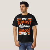Retro We winnen bijna altijd grappig Football T-shirt (Voorkant volledig)