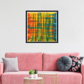 Retro Weave Canvas Afdruk (Insitu (Woonkamer))