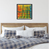 Retro Weave Canvas Afdruk (Insitu (Slaapkamer))