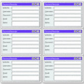 Retro Web Page Username Log Password Tracker  Sticker (Voorkant)