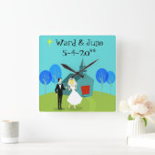 Retro Weddenschap Wandklok (Huis)