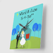 Retro Weddenschap Wandklok (Hoek)