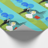 Retro Weddenschappen met overlooppapier Cadeaupapier (Hoek)