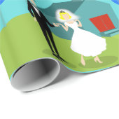 Retro Weddenschappen met overlooppapier Cadeaupapier (Rol Hoek)