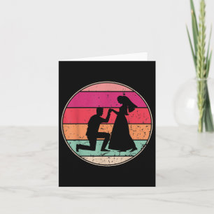 Retro Wedding Bintage Cool Bride Groom Eve Kaart