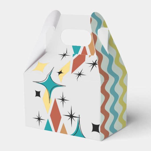 Retro Wedding Gable Favor Box Bedankdoosjes (Achterkant)