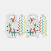 Retro Wedding Gable Favor Box Bedankdoosjes (Uitgevouwen)