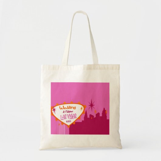 Retro Wedding in Fabulous Las Vegas Bag Tote Bag (Voorkant)