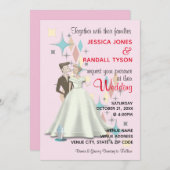 Retro Wedding Kaart 5"x7" (Voorkant / Achterkant)