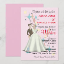 Retro Wedding Kaart 5"x7"