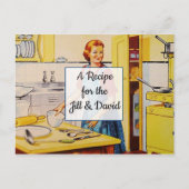 Retro Wedding Recipe Kaart (Voorkant)