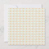 Retro Wedding Shower-uitnodiging - Sinaasappel Kaart (Achterkant)