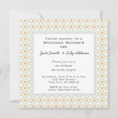 Retro Wedding Shower-uitnodiging - Sinaasappel Kaart (Voorkant)