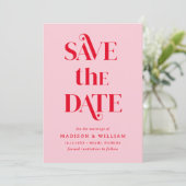 Retro Wedding Sla de datumfoto op Kaart (Staand voorkant)