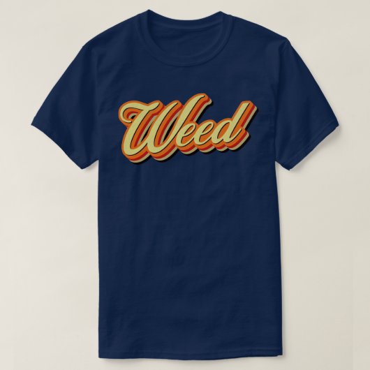 Retro  Weed T-shirt (Design voorkant)