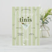 Retro Weenies en Tinis vrijgezellenfeest Kaart (Staand voorkant)