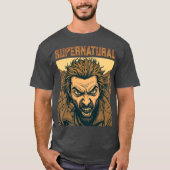 Retro Weerwolf - bovennatuurlijk T-shirt (Voorkant)