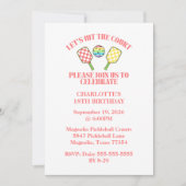 Retro Wees Blij Gezicht Pickleball Regenboog Verja Kaart (Voorkant)