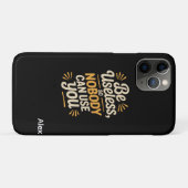 Retro Wees Nutteloos Grappig Citaat iPhone Case-Mate iPhone Case (Achterkant (horizontaal))