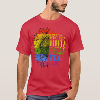 Retro wees voorzichtig wie je haat... als je ieman t-shirt