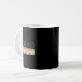 Retro wees vriendelijk doof koffiemok (Voorkant links)