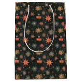 Retro Wegkant Kerst Surprise Medium Cadeauzakje (Voorkant)