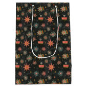 Retro Wegkant Kerst Surprise Medium Cadeauzakje (Achterkant)