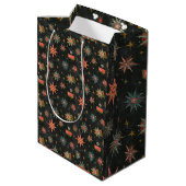 Retro Wegkant Kerst Surprise Medium Cadeauzakje (Achterkant Gekanteld)