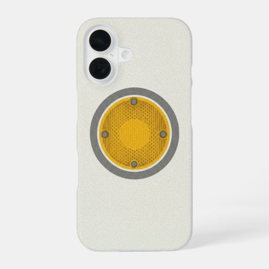 Retro Wegreflector iPhone 16 Hoesje (Achterkant)