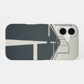 Retro Wegscheidinglijnen iPhone 16 Hoesje (Achterkant horizontaal)