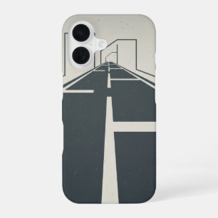 Retro Wegscheidinglijnen iPhone 16 Hoesje