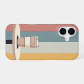 Retro Wegwerp Koffiebeker iPhone 16 Hoesje (Achterkant horizontaal)