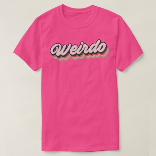 Retro Weirdo T-shirt (Design voorkant)