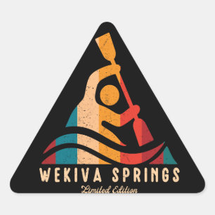 Retro Wekiva Springs Kajakken Sticker