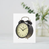 Retro wekker briefkaart (Staand voorkant)