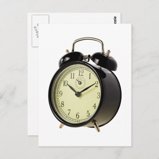 Retro wekker briefkaart (Voorkant / Achterkant)