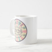 Retro Welcome 2026 New Year Mug Koffiemok (Voorkant links)