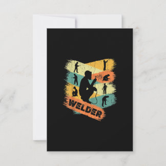 Retro Welder GIft |  lassen Bedankkaart