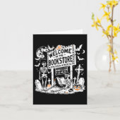 Retro Welkom Bij De Boekwinkel Skelet Leraar Ha Kaart (Gele Bloem)