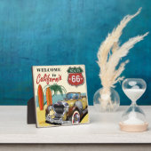 Retro "Welkom in Californië" Route 66 poster, Fotoplaat (Insitu)