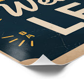 Retro "Welkom Terug naar het Leren" Printbaar Post Perfect Poster (Hoek)