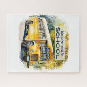 Retro Welkom terug naar school puzzel Legpuzzel (Horizontaal)