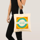 retro welkome aan boord tote bag (Voorkant (product))