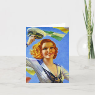 Retro Welkome van de de cruisereis van het Huis Kaart