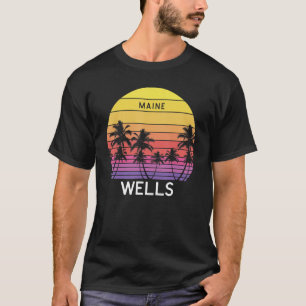 Retro Wells Beach Surf Palm Venice 70s T-shirt